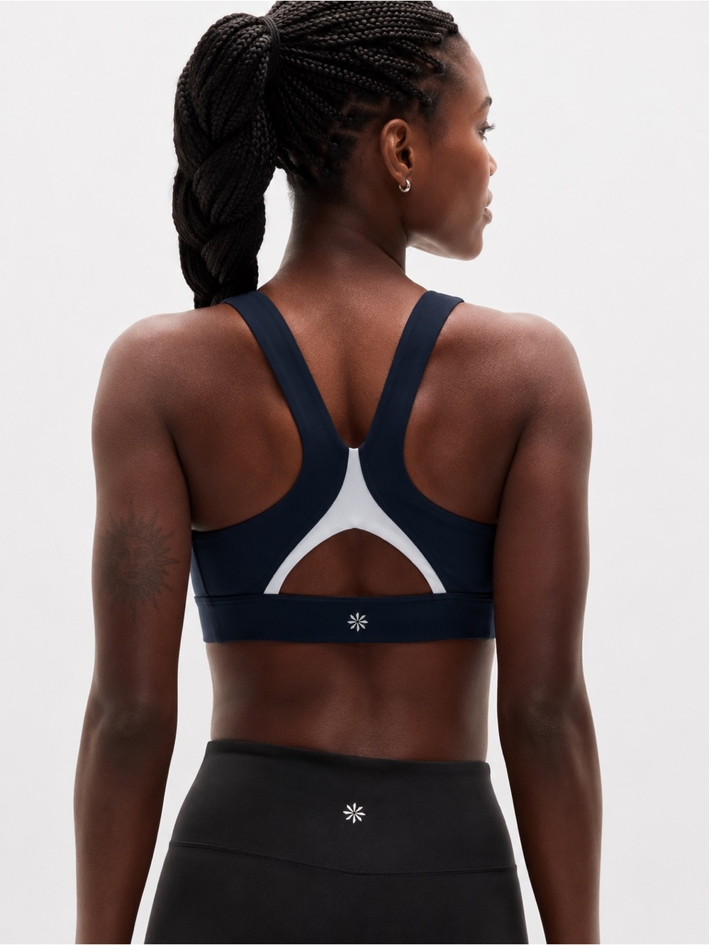 Athleta Interval Sports Bra Black D-DD